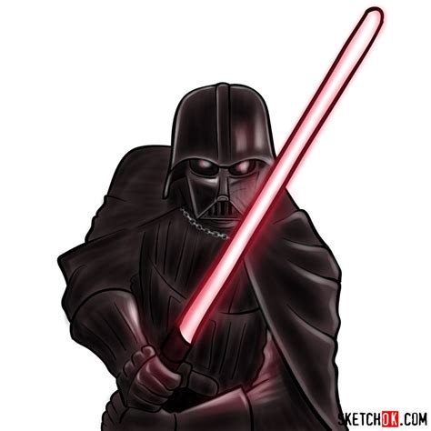 Darth Vader Lightsaber Drawing Easy - Lightsaber Of Darth Vader Clipart ...