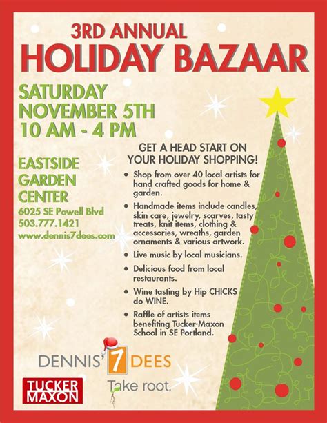 Bazaar flyer 2011 FINAL DRAFT- vendor | Free flyer templates, Holiday ...