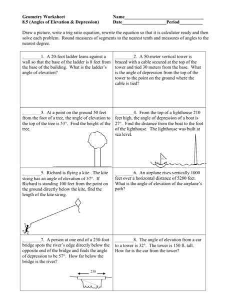 Angles Of Elevation Depression — db-excel.com