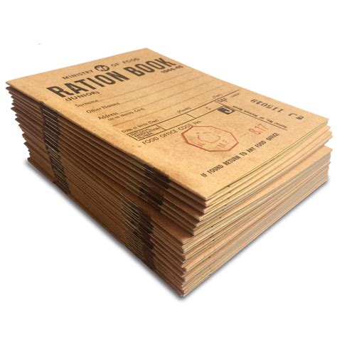 WW2 Ration Book Menu Cards Pack Of 16 | ubicaciondepersonas.cdmx.gob.mx