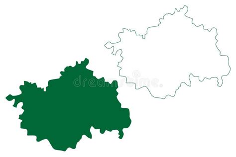 Hisar District Haryana State, Republic of India Map Vector Illustration, Scribble Sketch Hisar ...