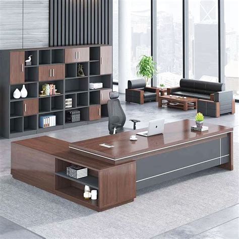 [Hot Item] Luxury Foshan Custom CEO Table Office Wooden Table Executive ...