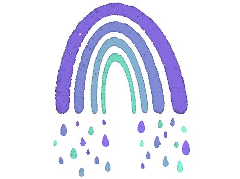 Rainbow Rain Sticker for iOS & Android | GIPHY