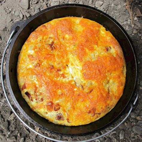 Dutch Oven Breakfast Casserole with Sausage