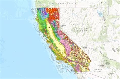 Interactive map of the geology of California | American Geosciences ...