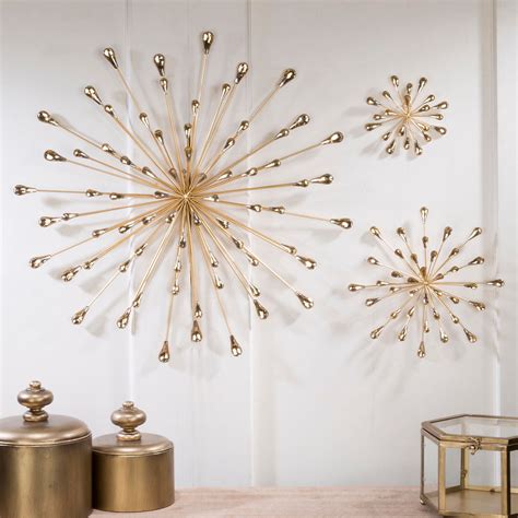 Jelena Gold Starburst Metal Wall Art