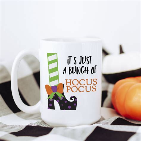 Hocus Pocus Coffee Mug, 11 oz 15 oz Halloween Mug, Hocus Pocus Fall De in 2021 | Halloween mug ...