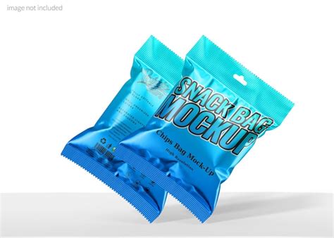 Premium PSD | Snack packet mockup