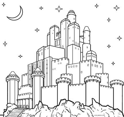 Printable Castle Coloring Pages - Printable Word Searches