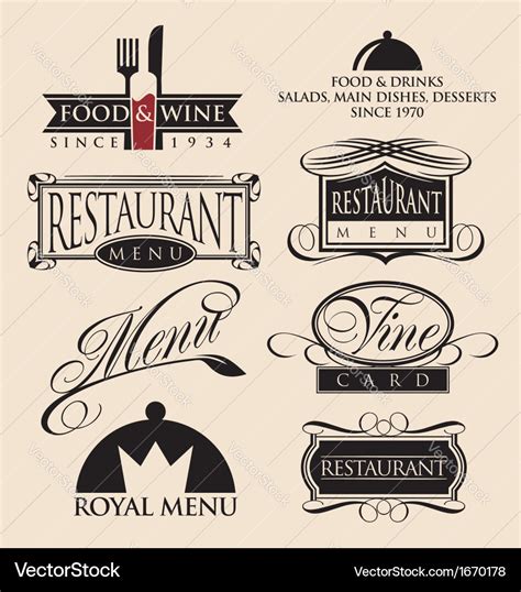 Restaurant Logo Symbols