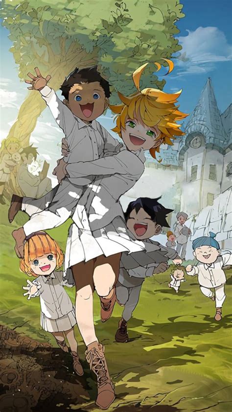 Grace Field Orphans [The Promised Neverland] (1080x1920) : r/Animewallpaper