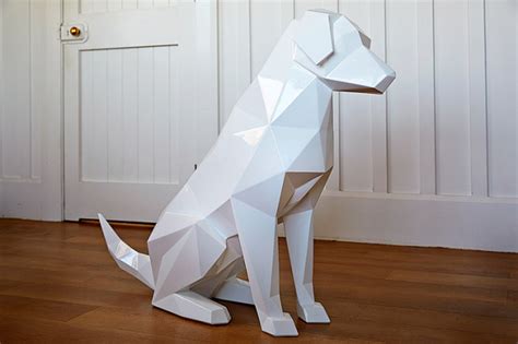 Geometric Animal Sculptures That Look Like Polygonal 3D Computer Models