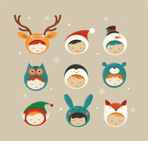 Cute Christmas Characters :: Behance