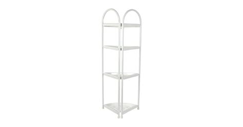 Buy Shower Corner Shelf White Caddy Bathroom Shelves Organiser Bath ...