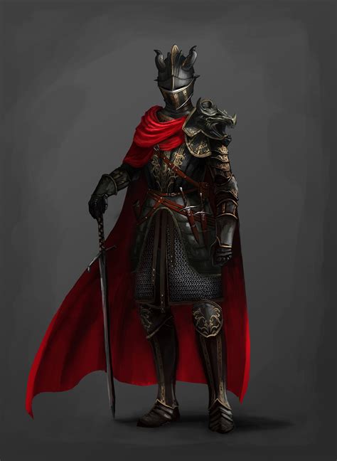 ArtStation - Concept: Knight in black armor