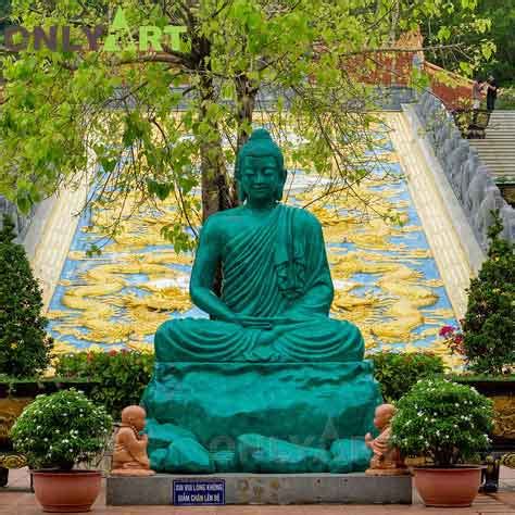 Bronze Large Buddha Garden Sculpture For Sale - salestatue