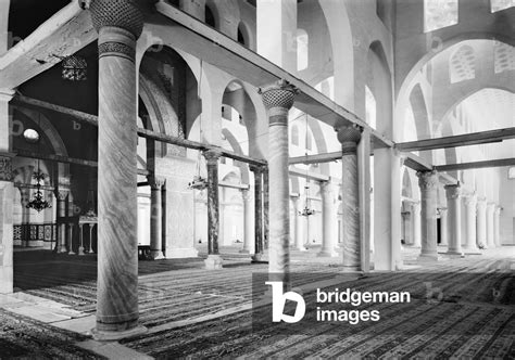 JERUSALEM: AL-AQSA MOSQUE Interior of the al-Aqsa Mosque in Jerusalem ...