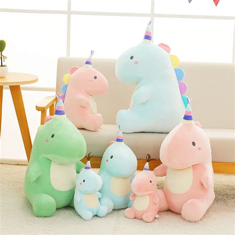 Colourful Dinosaur Plushie - Plushie Shop