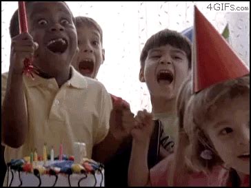 This kid so excited at a birthday party. | Happy GIFs | POPSUGAR Smart Living Photo 22