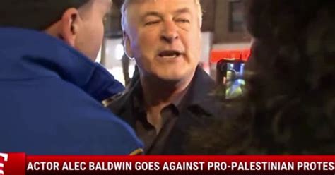 Watch: Actor Alec Baldwin Goes Against Pro-Palestinian Protesters