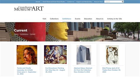 Cedar Rapids Museum of Art | Web Design Work | Informatics