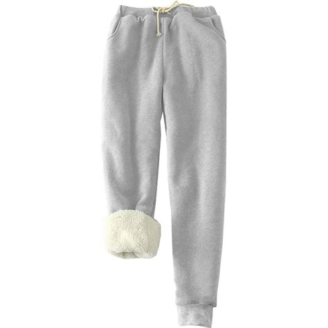 Listenwind - Listenwind Womens Fleece Lined Sweatpants Thick Track Pants Sherpa Pants Cotton ...