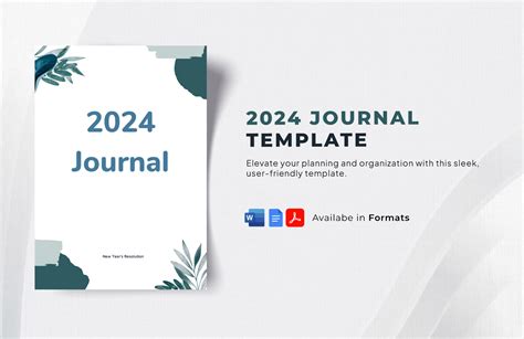 2024 Journal Template in Google Docs, PDF, Word - Download | Template.net