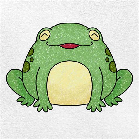 How to Draw a Cute Frog - HelloArtsy