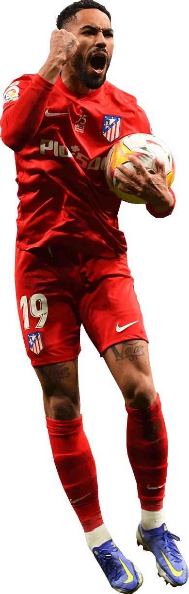 Matheus Cunha Atlético Madrid football render - FootyRenders