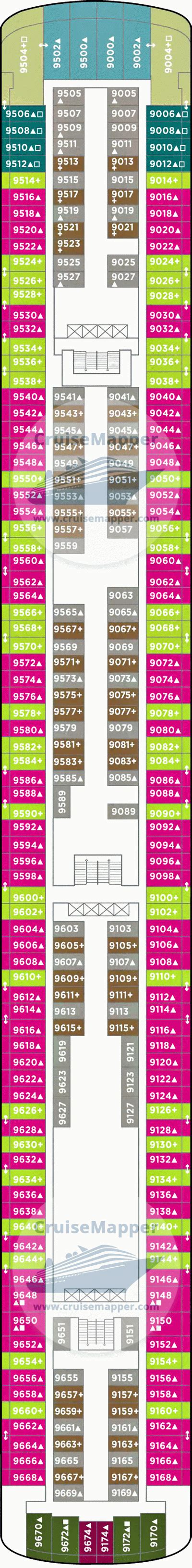 Norwegian Breakaway Floor Plan Deck 9 - Carpet Vidalondon