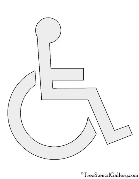 Handicap Symbol Stencil | Free Stencil Gallery