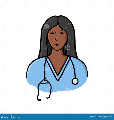 Doctor Illustration. Doctor Flat Icon On White Background. Doctor Clipart | CartoonDealer.com ...