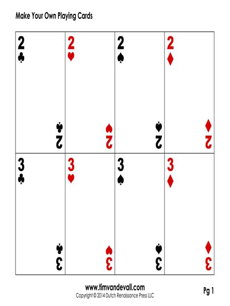 Free editable playing card template word: Fill out & sign online | DocHub