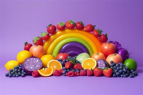 Premium Photo | Rainbow of Fruits and Vegetables