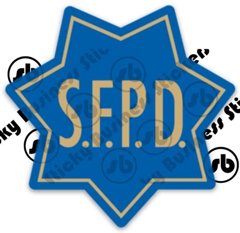 San Francisco SFPD Police Badge Shield 3 inch Vinyl Sticker Giants 49ers BART | eBay