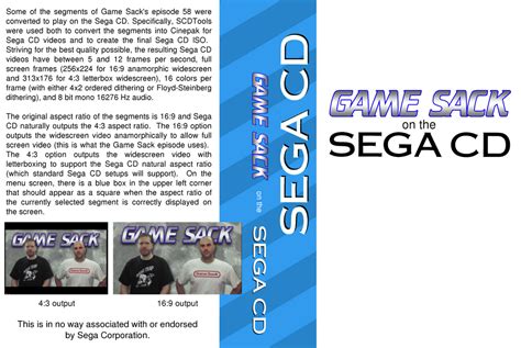 Game Sack Sega CD Cover by zacharylunsfordart on DeviantArt