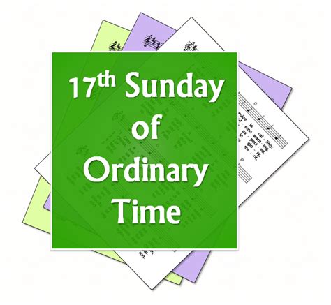 LiturgyTools.net: Hymns for the 17th Sunday of Ordinary Time, Year B (25 July 2021)