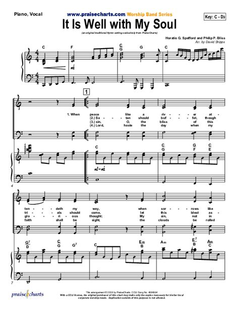 It is Well With My Soul Sheet Music PDF (PraiseCharts / Traditional Hymn) - PraiseCharts