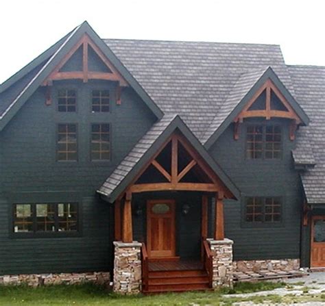 Pin by Cherrie Sadger on Exterior Home Ideas | Timber frame porch, Gable roof design, Exterior ...