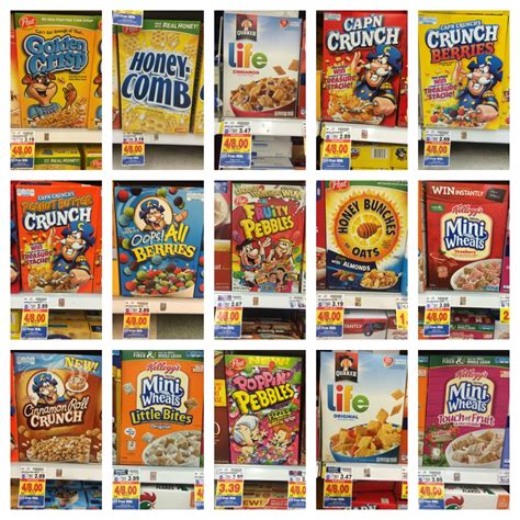 Kellogg’s, Post, Quaker and Life Cereal Free Milk Full Inclusion List ...