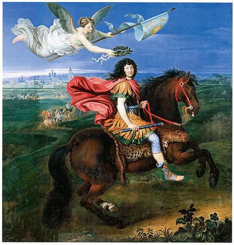 Louis Xiv Dressed In Roman Style Painting by Pierre Mignard