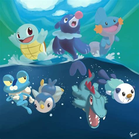 The Water Starters! by GenerallPedro on DeviantArt | Popplio pokemon, Pokemon, Pokemon fan art