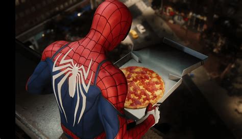 Pizza time! 🍕 : SpidermanPS4