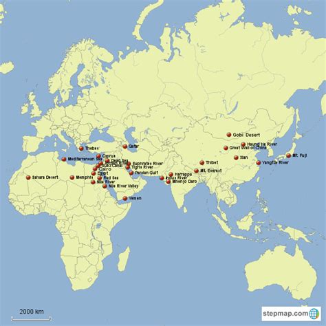 StepMap - Cradle of Civilization Map - Landkarte für Asia