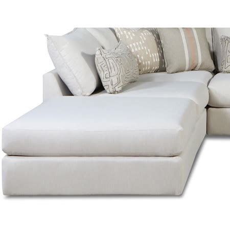 Fusion Furniture 7000 CHARLOTTE PARCHMENT 7004-03 CHARLOTTE PARCHMENT Contemporary Ottoman ...