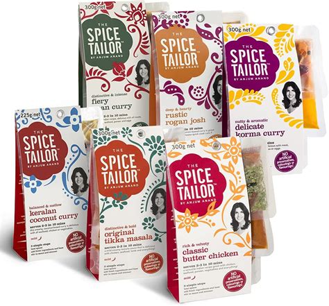 The Spice Tailor - Indian Curry Cooking Sauce Kit 6-Pack Mixed ...