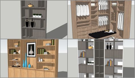 4852 Bookshelf Sketchup Model Free Download