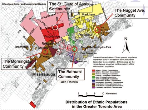 Ethnic Enclaves and the Spatial Positioning of Religious Centres in Toronto