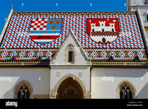 Late Gothic church of St. Mark's Church (Crkva sv. Marka) , Zagreb ...