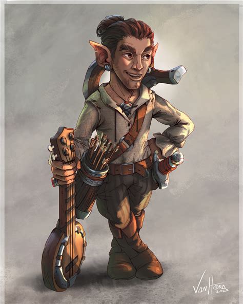 ArtStation - Character Design - Gnome Bard